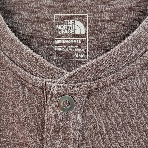 North Face Long Sleeve Hensley, Men's, Brown Size M. Cotton/Polyester Blend - Picture 3 of 5